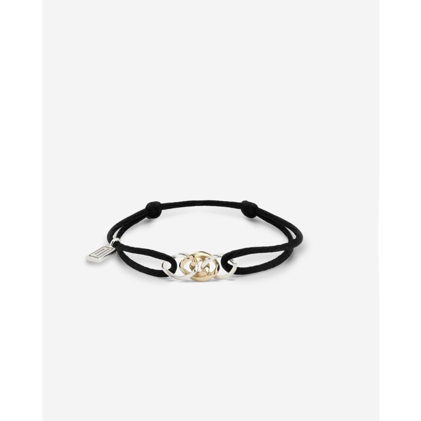 BUDDHA TO BUDDHA 138BL M Nathalie Koordarmband Bicolor Zwart