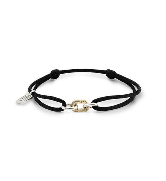 BUDDHA TO BUDDHA 137BL M Katja Link Koordarmband Bicolor Zwart